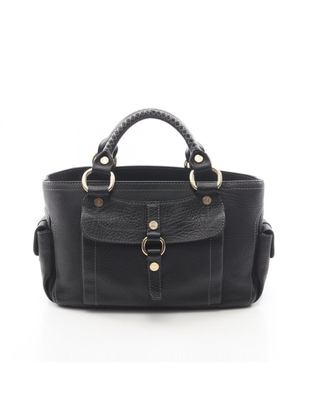 Celine Handbag Boogie Bag Black Leather